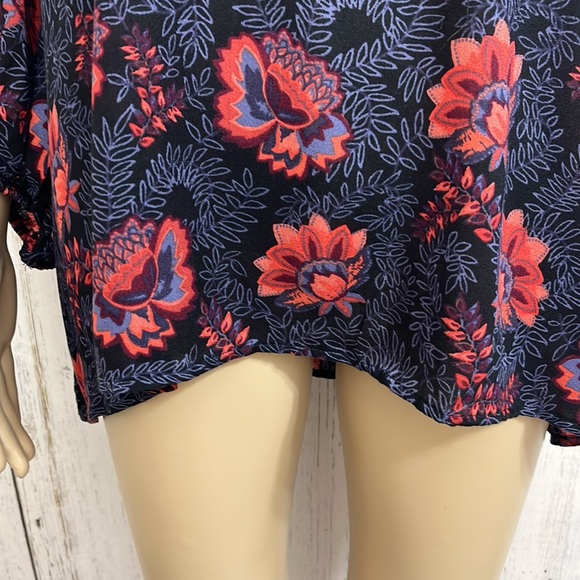 NWT Jessica Simpson Lucia Lace Up Blouse - Picture 7 of 13